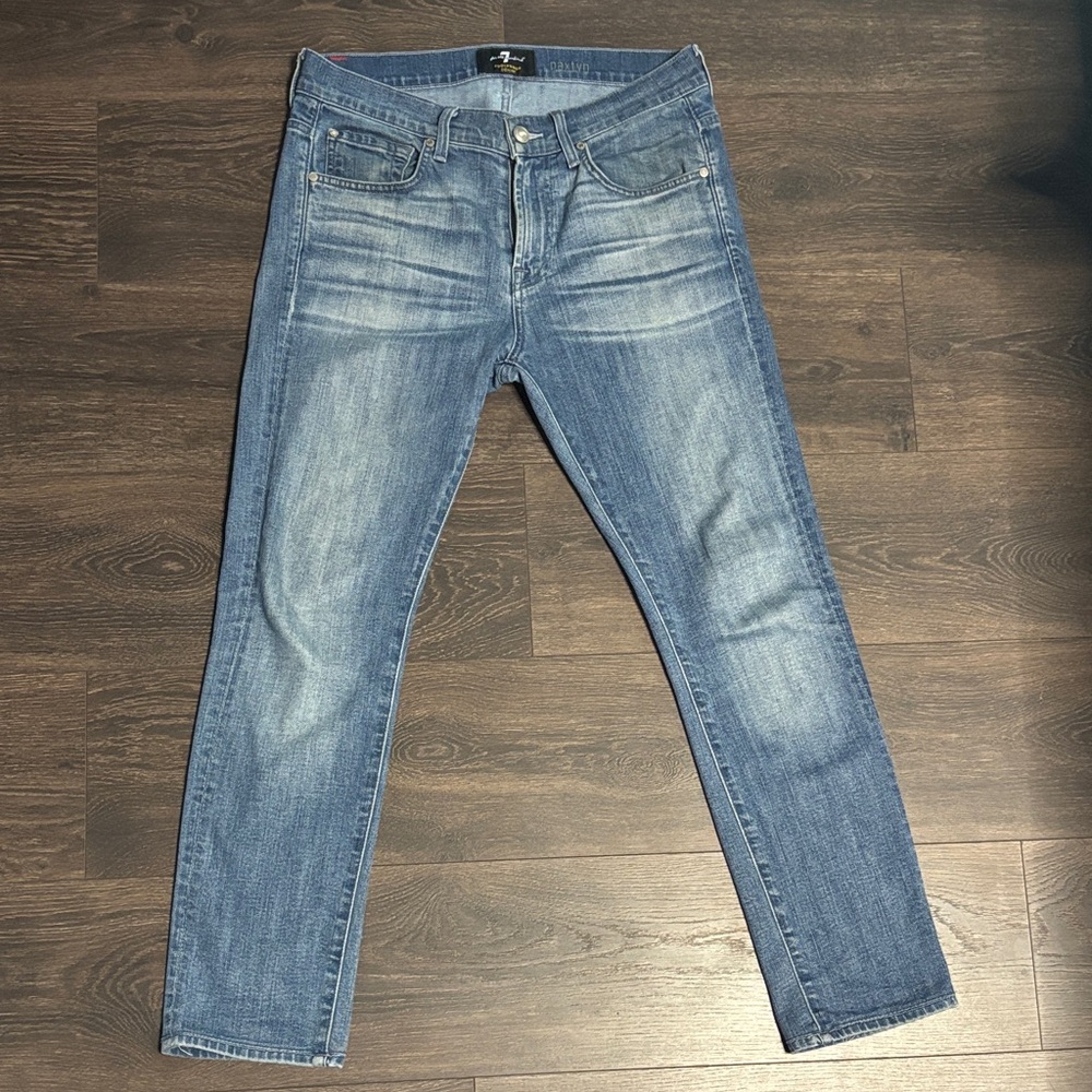 7 For All Mankind Paxton Light Blue Jeans Size 30
